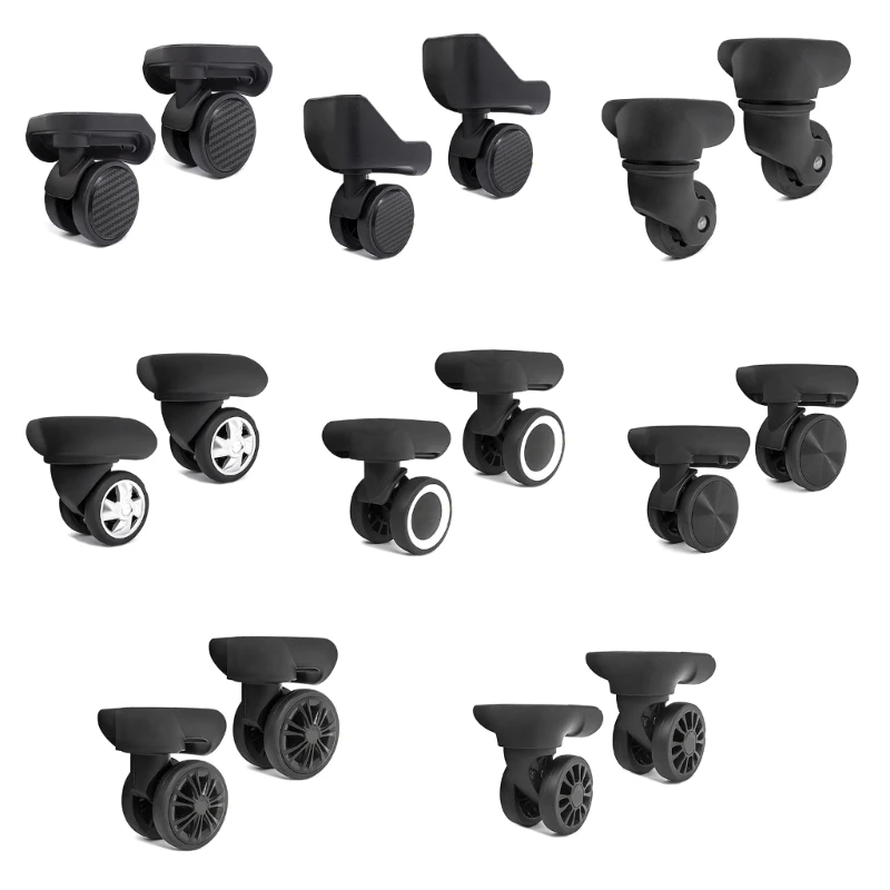 

Practical Trolley Luggage Wheel Left and Right Luggage Swivel Replacement