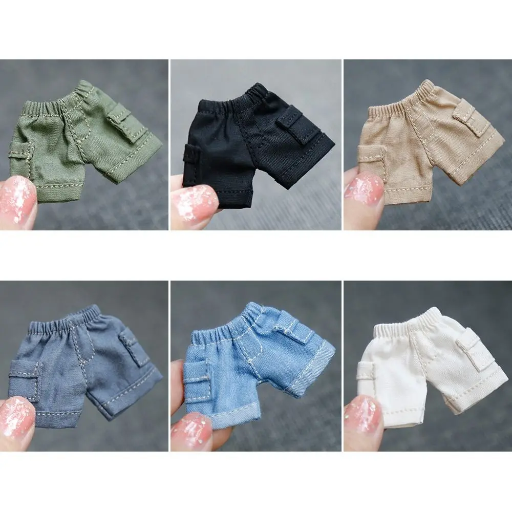 Handgemachte Puppe Tasche Shorts für 1/11 OB11 Puppe Jeans Outfits Puppe Kleidung für 1/12 BJD Puppen Casual Wear Puppe Zubehör – Detail 4