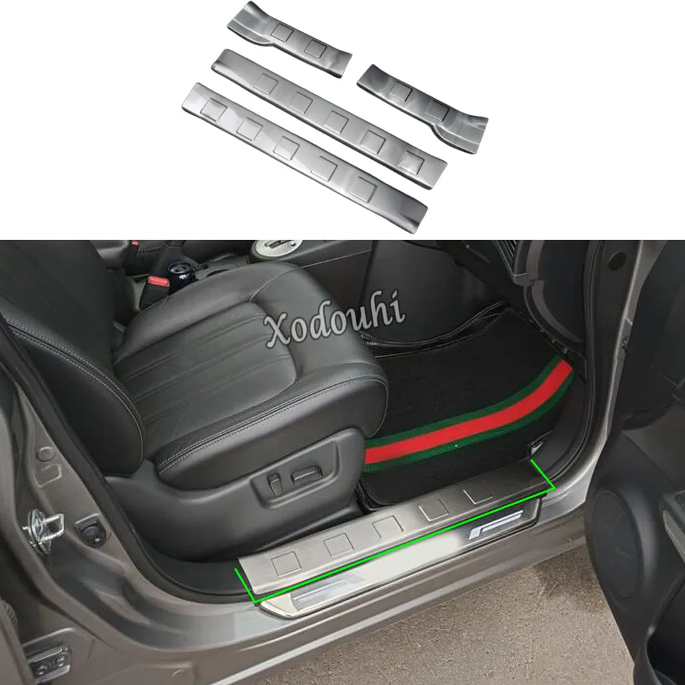 

Car Cover Pedal Door Sill Scuff Plate Inner Frame Threshold For Nissan X-Trail XTrail T31/Rogue 2008 2009 2010 2011 2012 2013