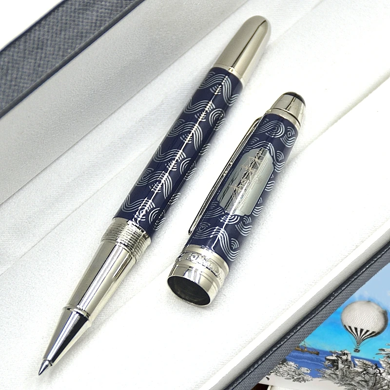 

Special Edition Around the World in 80 Days Rollerball Pen 145 Ballpoint Pen Office Writing Fountain Pens With MB Serial Number