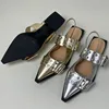 Big Size 43 Female Slingback Pointed Toe Ladies Flats Shoes 2025 Luxury Buckle Footwear Fashion Shallow Women Flat With Shoes 5