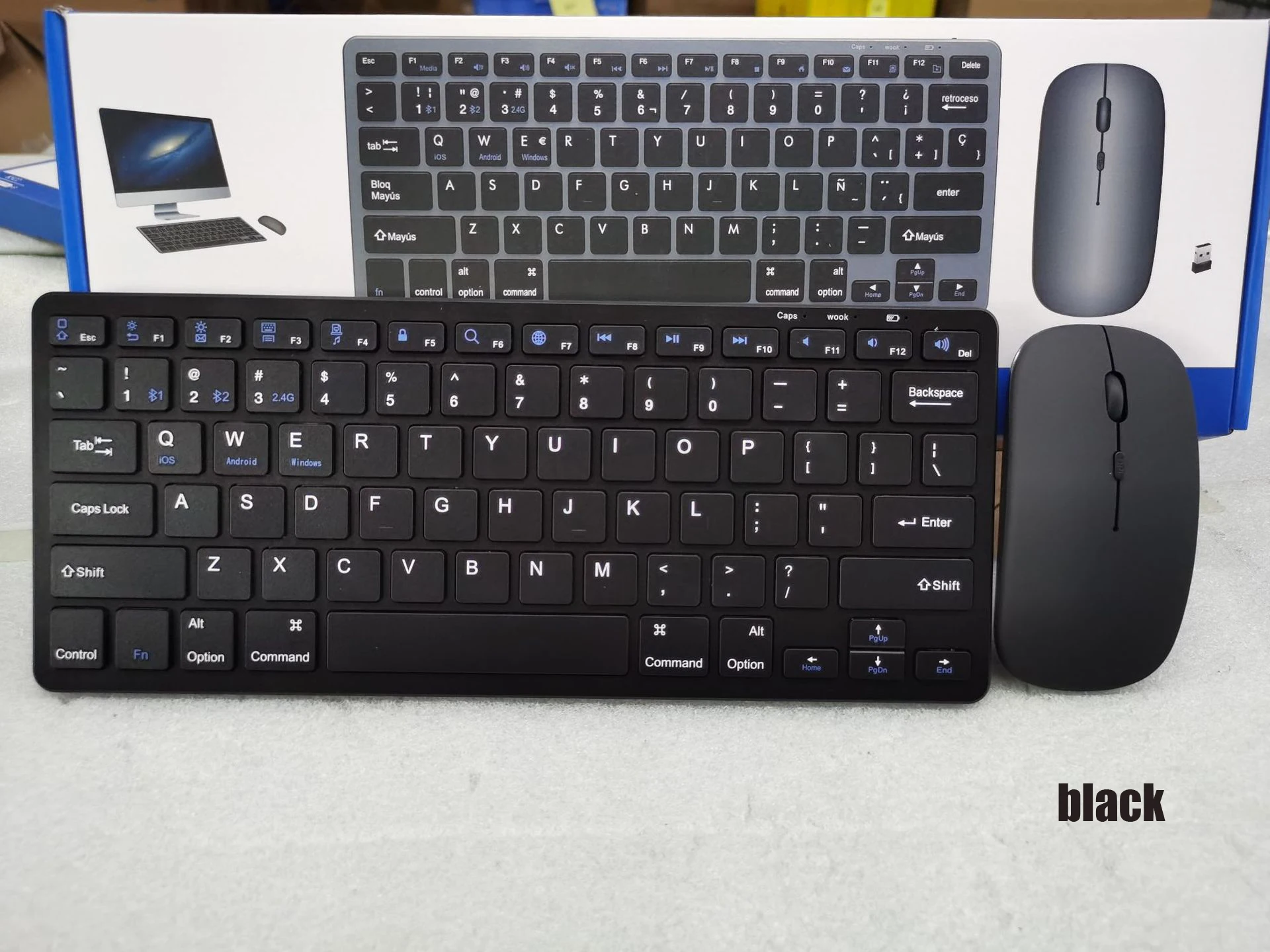 TECURS Set Tastiera E Mouse Wireless Bluetooth, Tastiera E Mouse - Foto 13