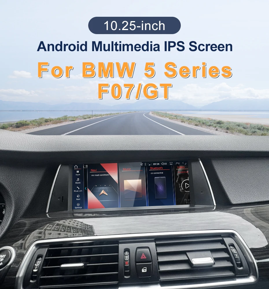 New 10.25inch Wireless CarPlay Android AUTO Multimedia Players For BMW 5series G