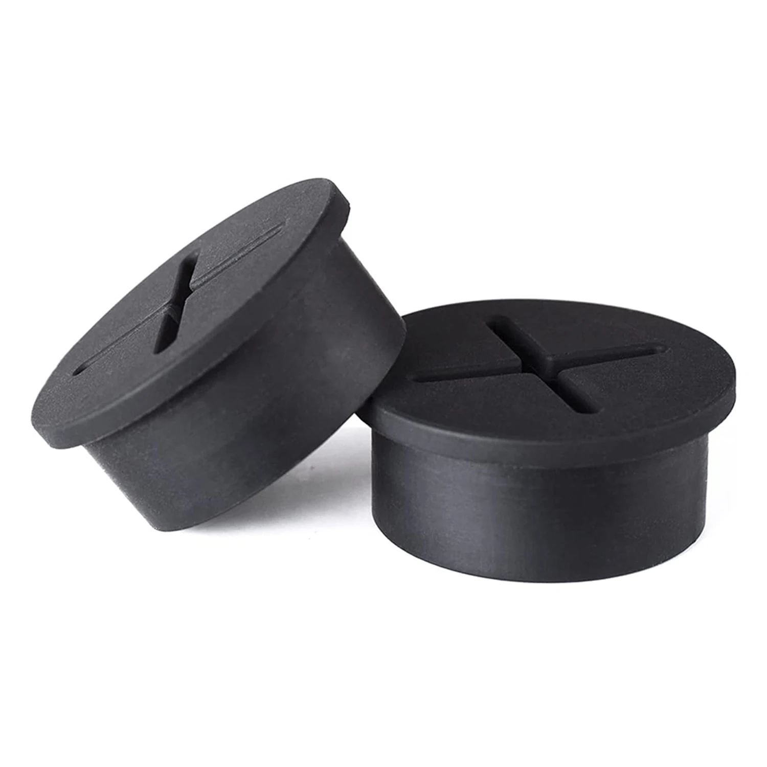 Desk Cord Grommet Flexible Silicone Cable Hole Cover Wire Organizer Cable Pass Through Round Gasket White