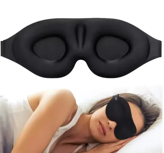 Enhanced Sleep Mask for Ultimate Comfort and Light Blockage - Perfect for Travel and Relaxation