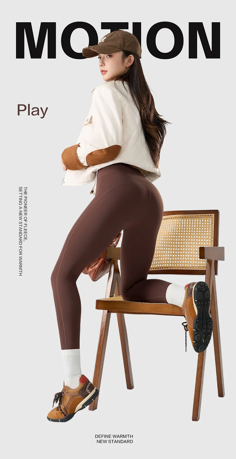 BIVIGAOS Autumn Winter 3D Butt Sharkskin Warm Yoga Leggings Women's Stretch Slim Brushed Light Fleece Fitness Sport Leggings Scb01e470340f41bda7d7c9116999c8ael