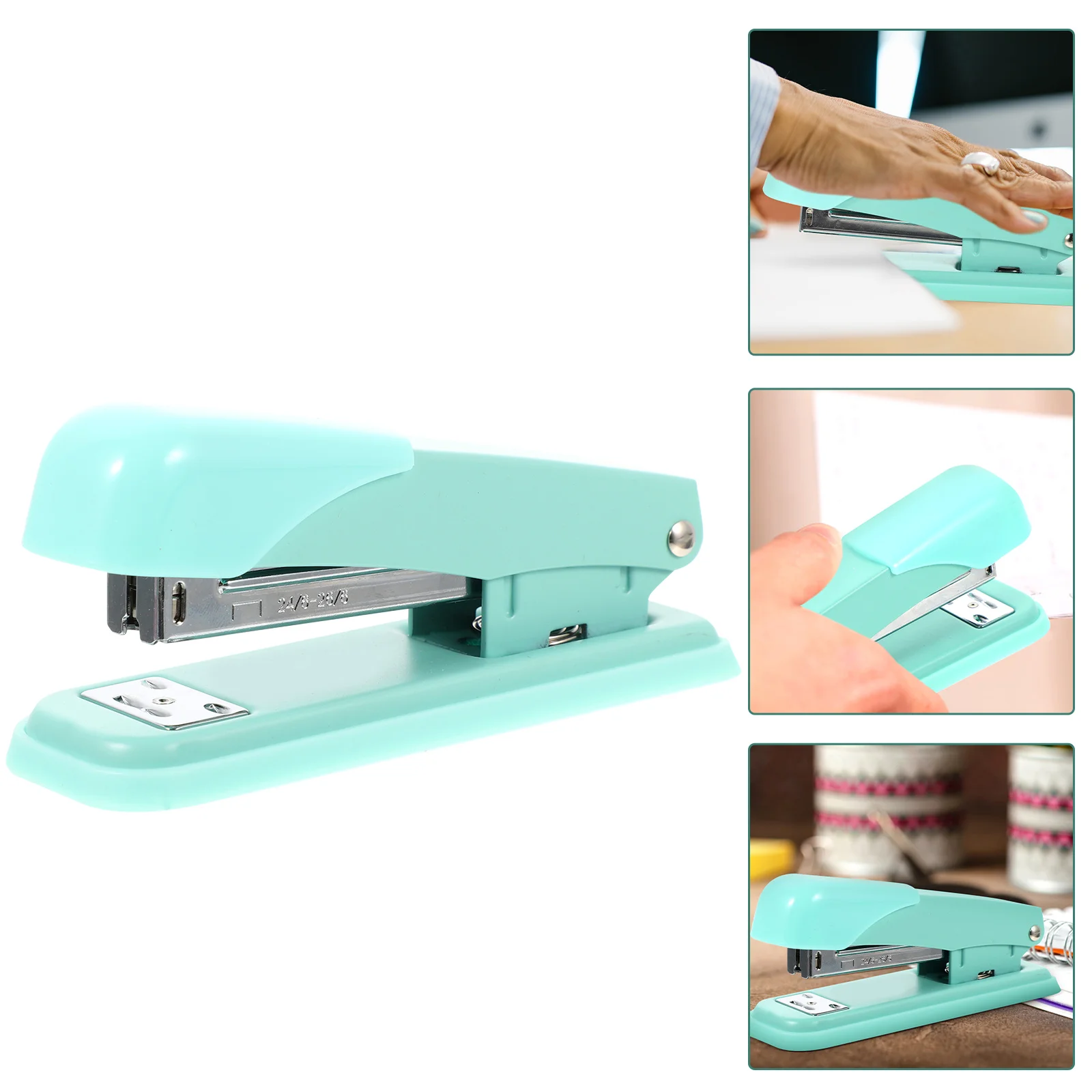 

Macaron Color Multi-function Stapler Convenient Desk Stapler Metal Office Stapler Student Stapling Tool Home Office Supplies