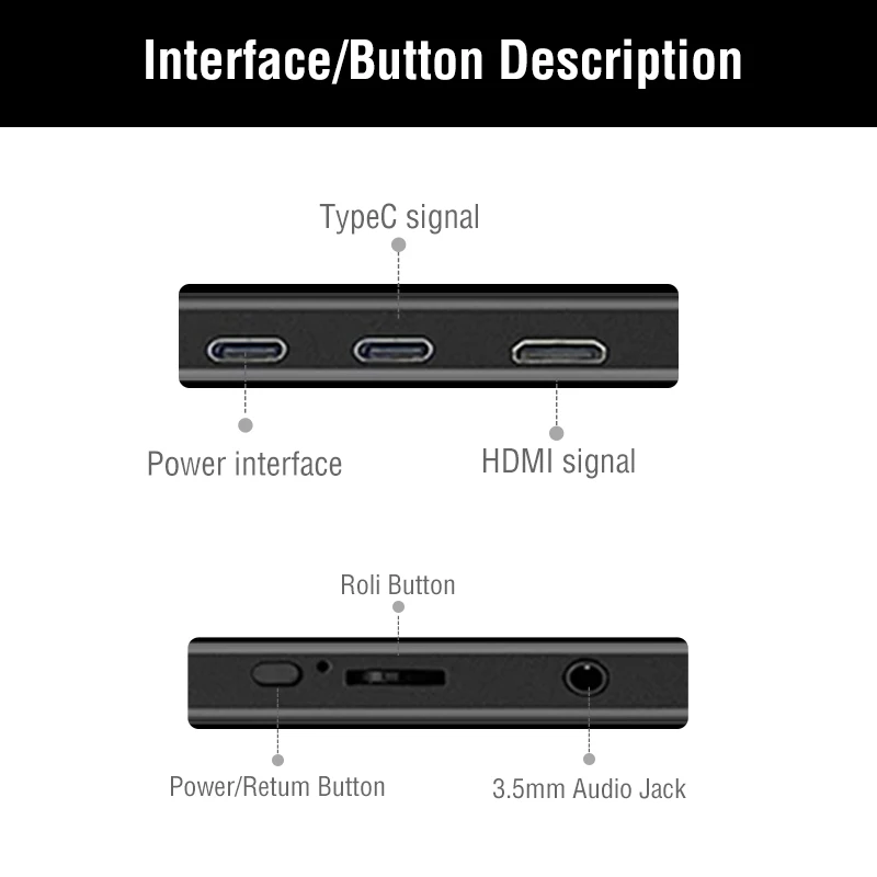 Anmite 15.6-Inch Portable Touch Monitor 1080P HDR 16:9 Low Blue Light For XBox PS4 / 5 Switch Cell Phone PC Loptop Extension 6