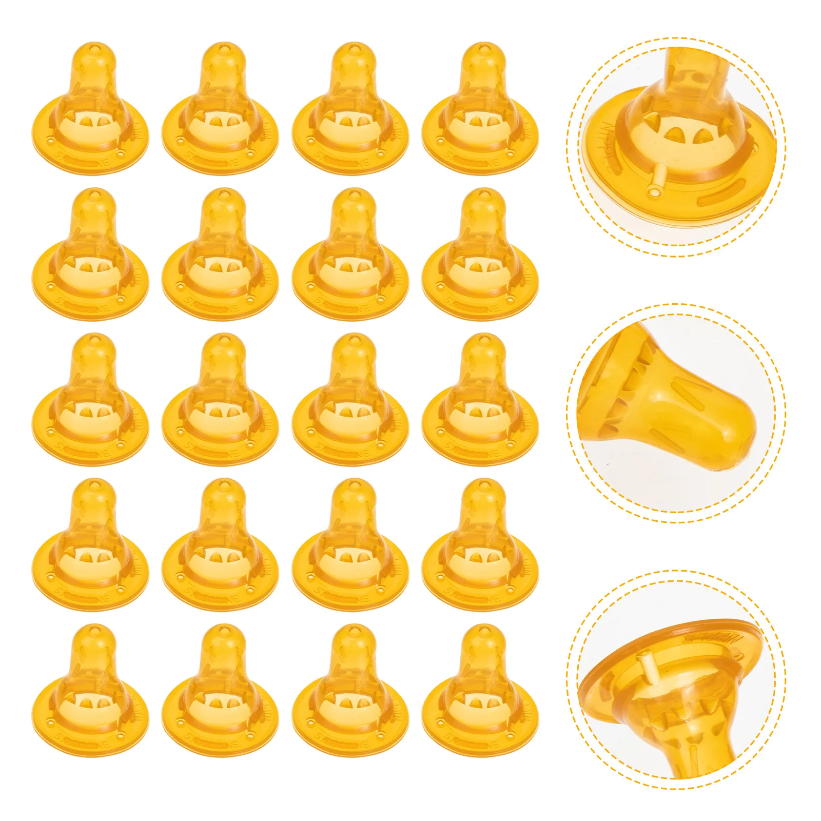 

20 Pcs Baby Feeder Bottle Free Shipping Milk Bottle Replacement Slow Flow Infant Silicone Pacifier Baby Feeding Nursing