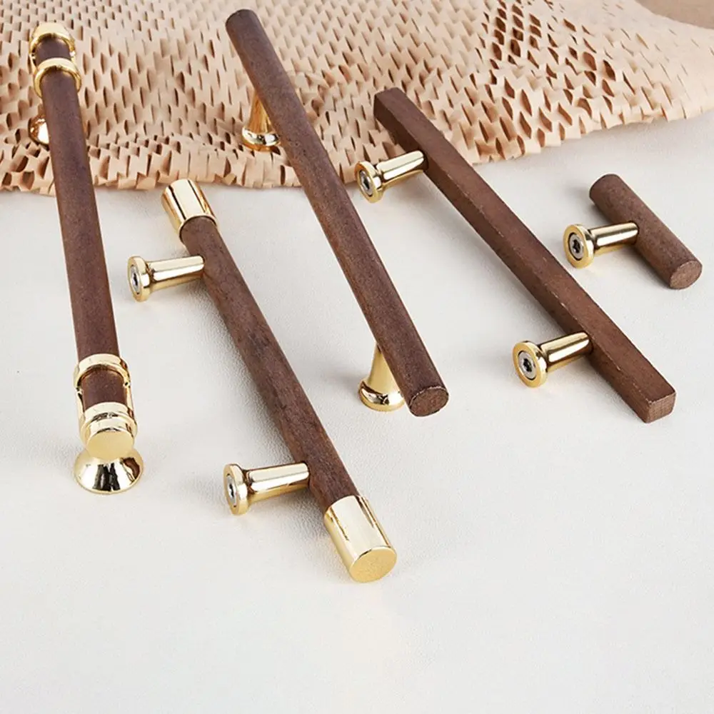 Poignées de porte en bois massif, différentes tailles, poignées multifonctionnelles pour armoires de cuisine, poignées de meubles durables, quincaillerie pour placards