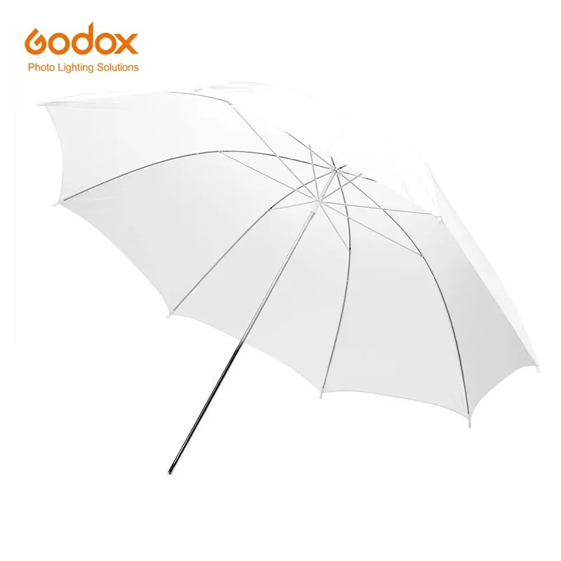 Godox 전문 사진 스튜디오 플래시 라이트용 흰색 반투명 소프트 우산, 33 인치 84cm