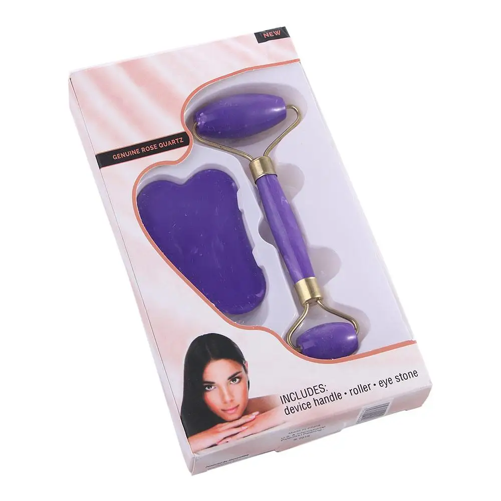 Eye Detox Beauty Tool Wrinkle Removal Skin Care Slimming Neck Guasha Board Massager Double Head Roller Facial Massager Roller