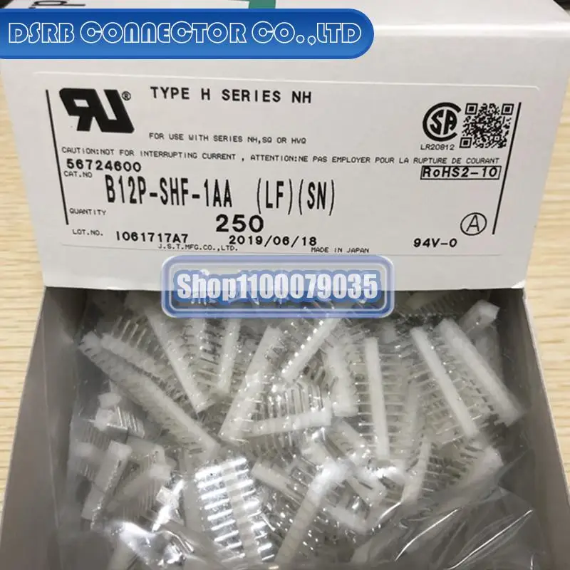 

20pcs/lot 100% new and origianl B12P-SHF-1AA 12P 2.5MM