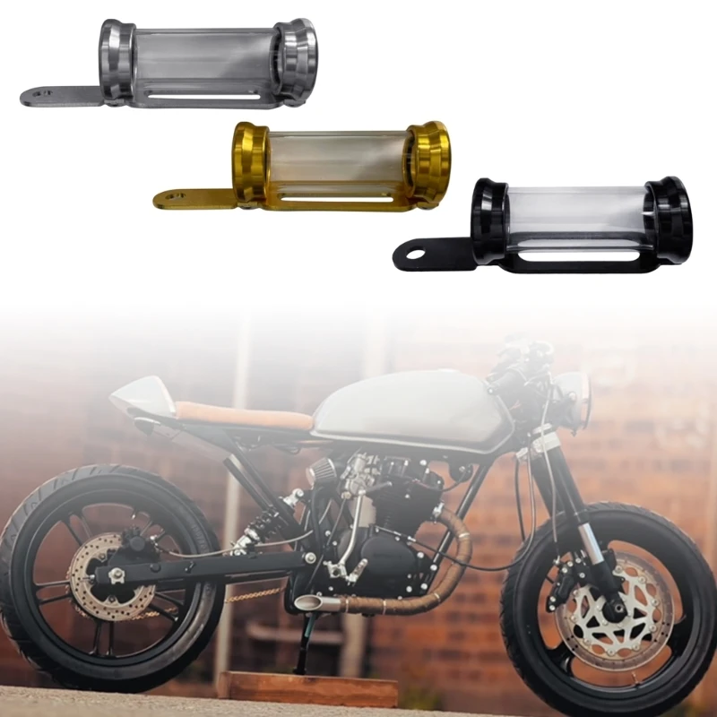 Universal Motorcycles Metal Tax Disc Tube Holder Stand Moped Scooter Transparent Cylinder Paper Placing Tube Waterproof motorcycle tax disc holder