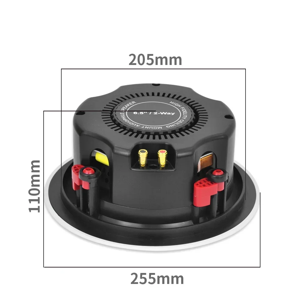 6inch Ceiling Coxial Speaker Home Theater Sound Surround System Public Address Audio Stereo High Fidelity Music Amplifier Horn