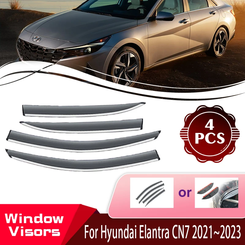 WindowVisorsForHyundaiElantraAvantei30CN720212024SedanCar