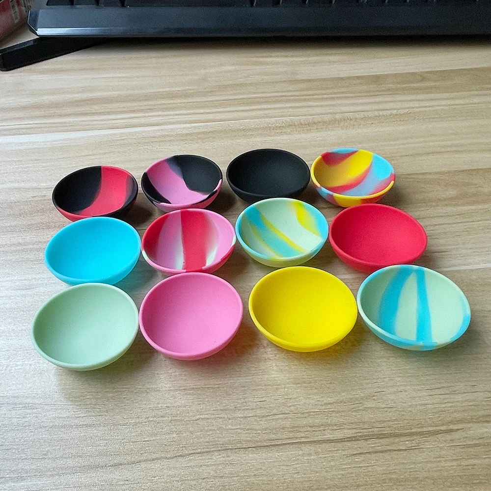 Silicone Bowl 67mm 50mm Jar Container Tobacco Herb Grinder Pipe Kitchen Storage Box Smoking Smoke Cigarette Accessories 50Pcs storage box,storage jar,herb storage container,medicine storage container,honey storage container,plastic storage bottle