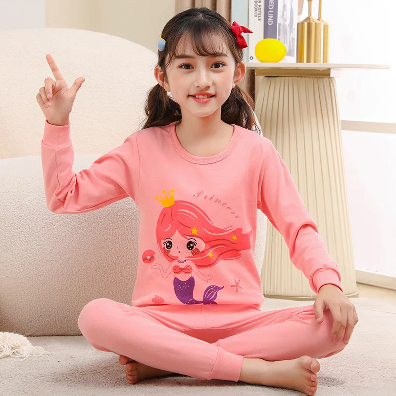 Pigiama 2 Pezzi A Maniche Lunghe Per Bambina - The Rise Of Red - Morbido In Spandex E Poliestere, Girocollo E Pantaloni