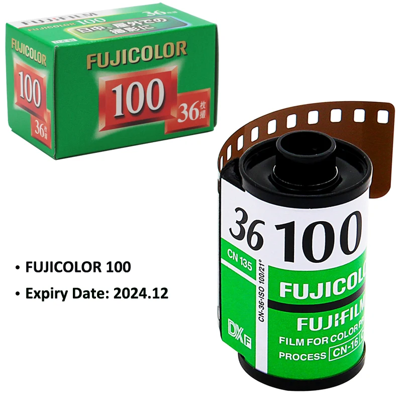 Fujifilm FUJI COLOR 100 Color Negative 35 мм пленка 36 Exposure For 135 Format Camera-Срок годности: 2024 12 |
