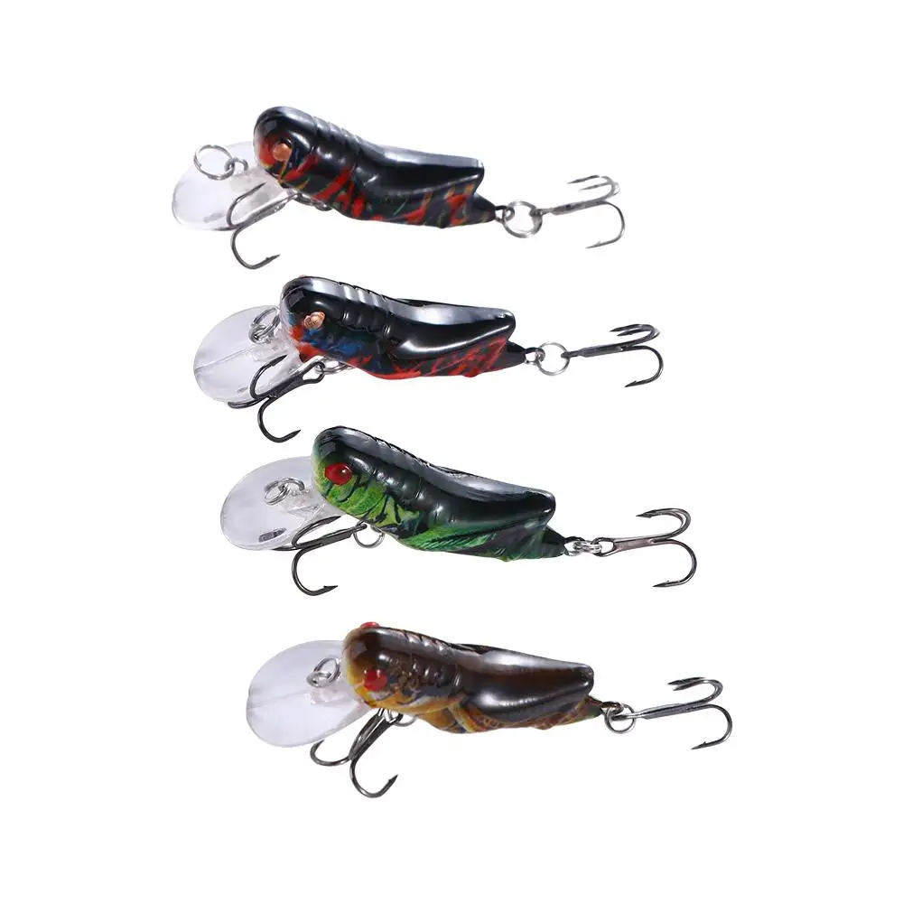 

45mm 3.5g Grasshopper Pike Fishing Tackle Insect Bionic Fishing Lure Minnow Hard Baits Flying Wobbler Lure Artificial Swimbaits