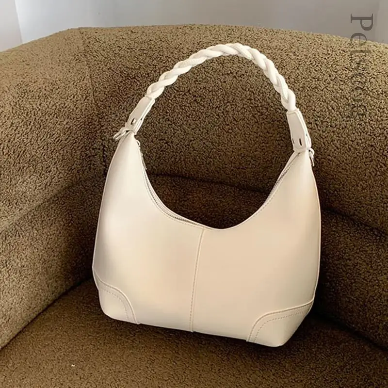 

Luxury Trend Shoulder Bags For Women Half-moon Soft Small Crossbody Bag 2022 Fashion Travel Top-handle Messenger Purse