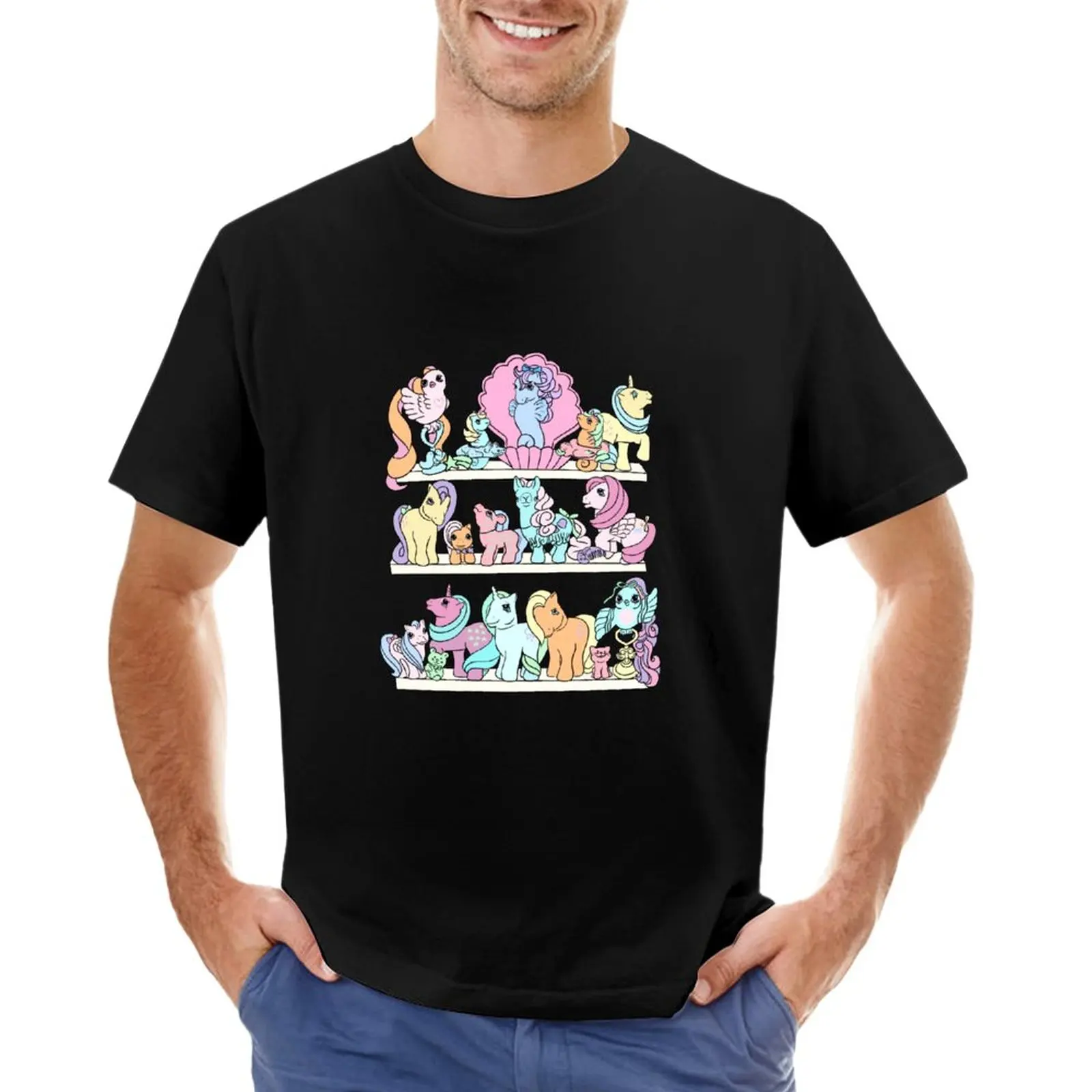 

Vintage toys shelfie 4 by Serelagatta T-Shirt Short sleeve tee funny t shirts vintage t shirt mens graphic t-shirts hip hop