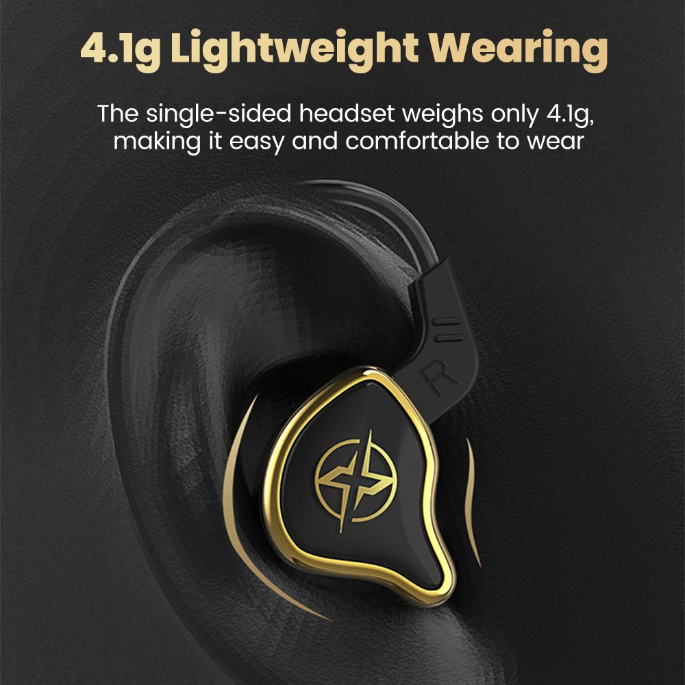 2.5m Long USB-A Wired Earphones For Desktop Computer In-ear Cable Headphones With Mic Handsfree USB Headset For Notebook Laptop