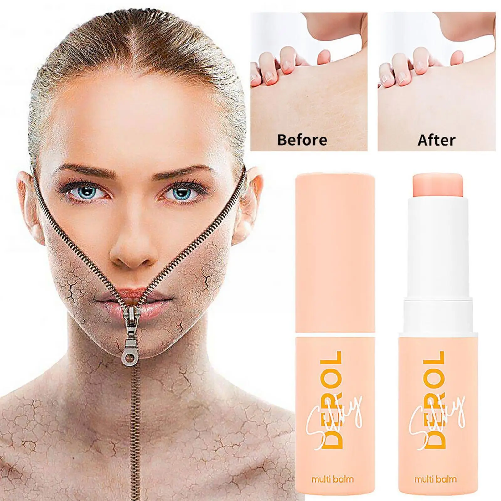 

Anti Rimpel Silky Smooth Multi Balm Stick Wrinkle Bounce Dull Stick Brighten Moisturizing Multi Cream Tone Skin Balm G4C0