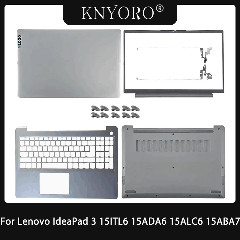 

Новинка для ноутбука Lenovo IdeaPad 3 15ITL6 15ADA6 15ALC6 15ABA7 2021, задняя крышка ЖК-дисплея, передняя панель, петли, Упор для рук, нижняя крышка клавиатуры