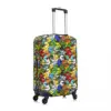 Birds Pattern Suitcase Cover Animal Parakeet Cute Vacation Travel Strectch Luggage Case Protection 3