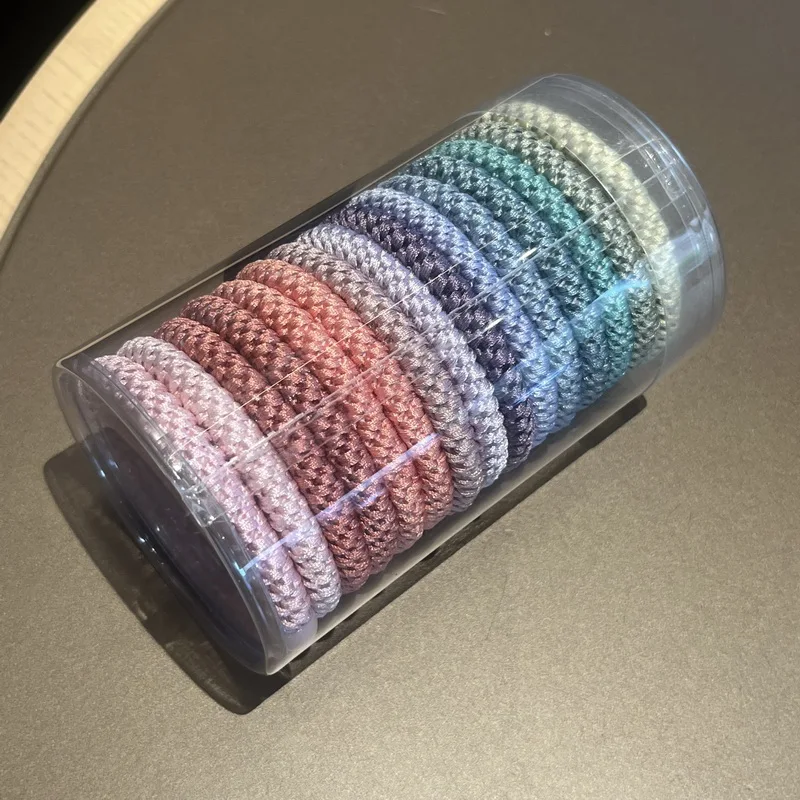 15pcs/set women Colorful hair ruebber bands kknekki hair elastics hair tie girls knekki hair rope black Ponytail Holder hairband 6