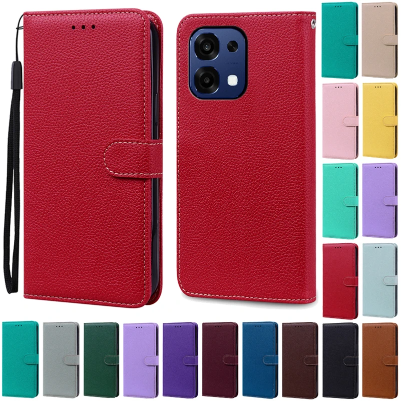 Housse pour Téléphone Oppo A76 A96 4G Etui PU/TPU Rétro en Cuir Coque