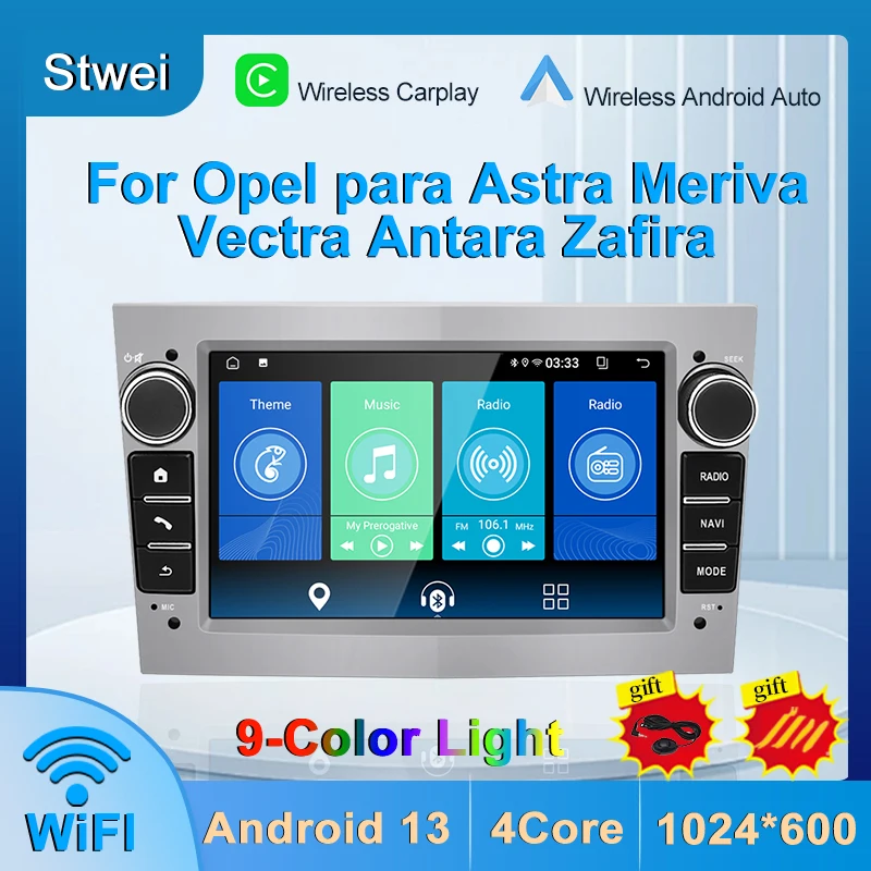 Autoradio Per Opel Con Wireless CarPlay E Android Auto - Schermo 7" Touch, Bluetooth, Per Corsa, Astra, Zafira - Foto 6