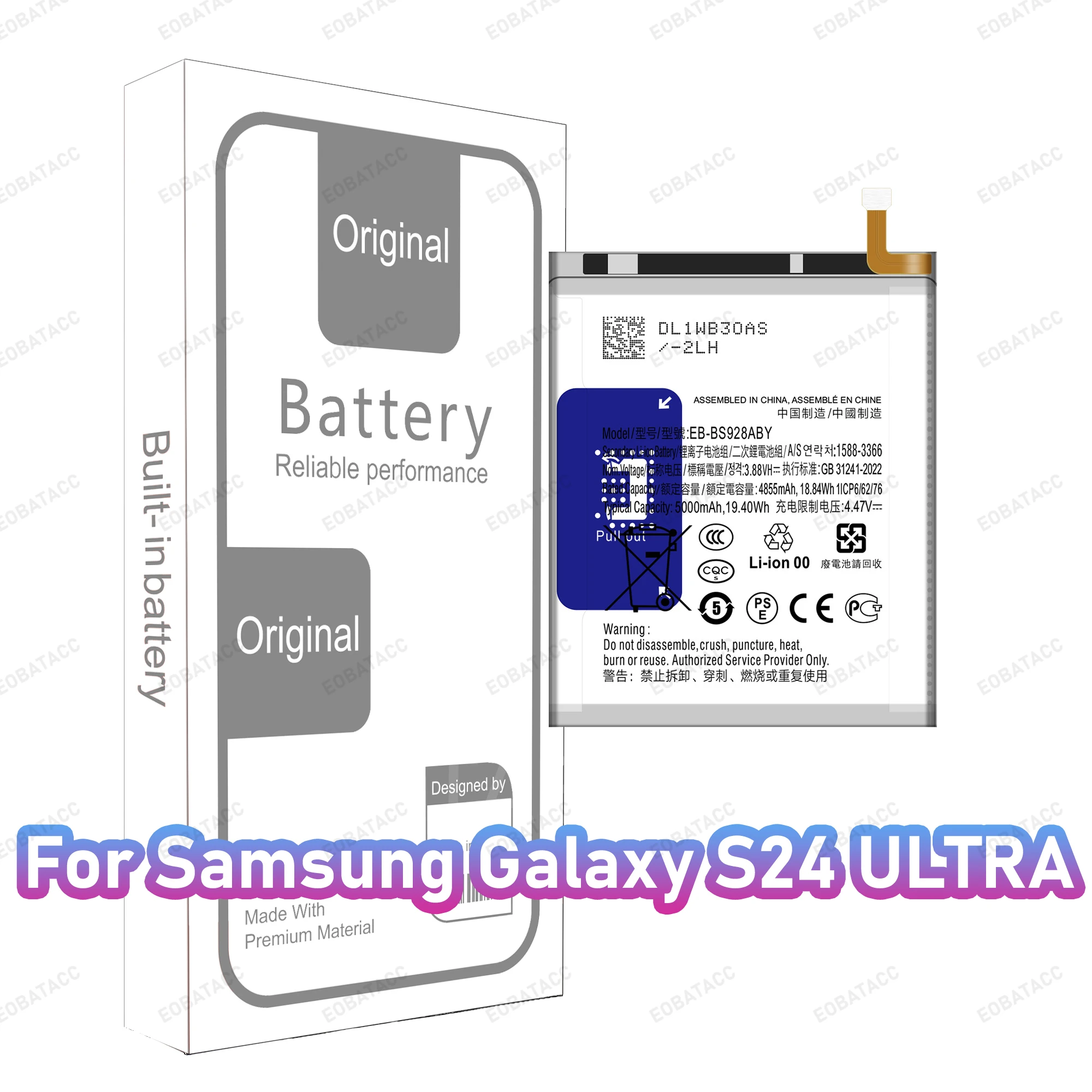 High-Capacity Replacement Battery for Samsung Galaxy S24 Series