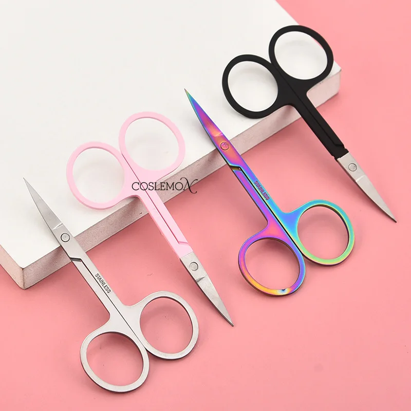 Small Scissors Nails Art Stainless Steel Small Eyebrow Nose Hair Scissor Cut Facial Trimming Beauty Makeup Accessories Manicure 2