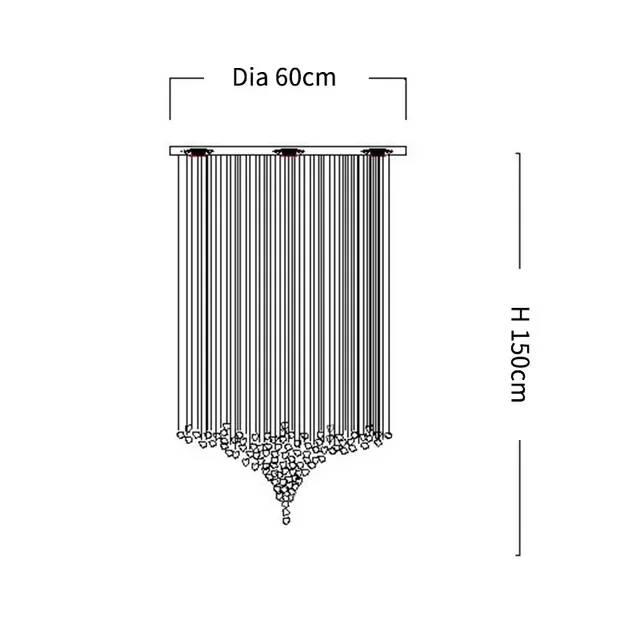 Dia60xH150cm