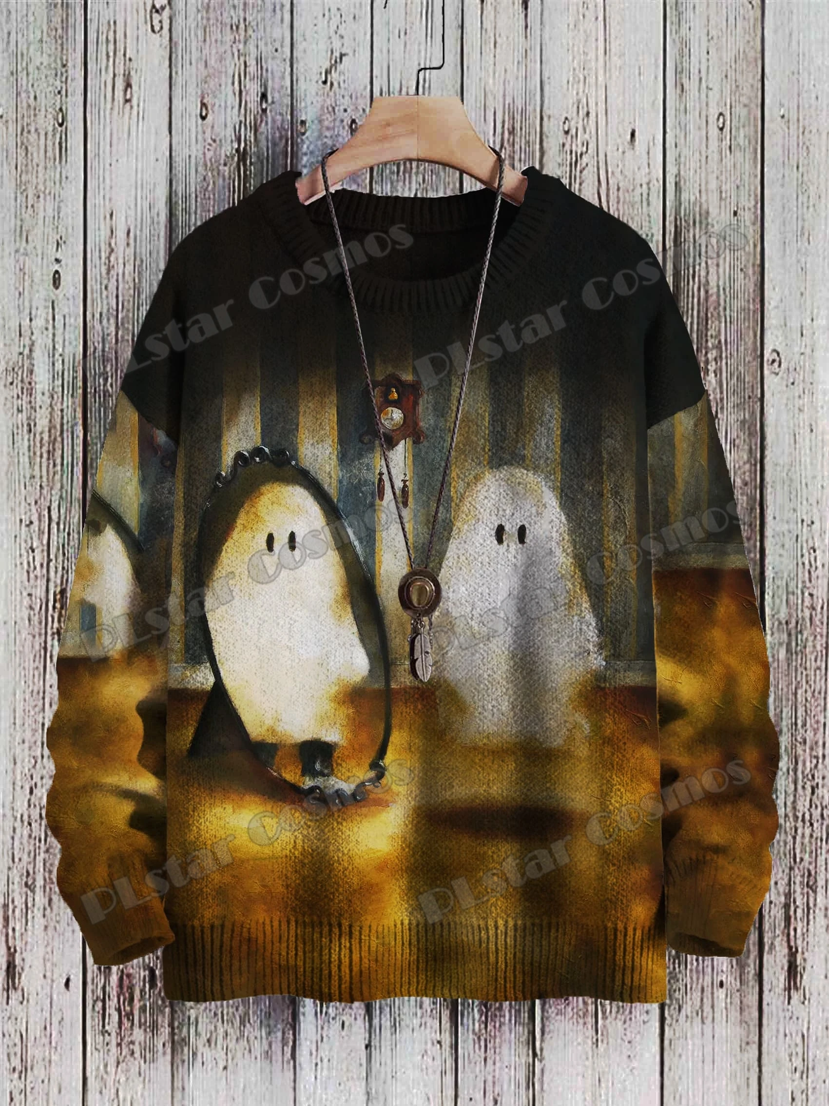 Halloween ghost and jack-o-lantern Pattern 3D Printed Men's