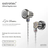 Astrotec Lyra Clover/Limited Flagship Flat Headset Hifi Wired Earphone Flat Head Plug Earburd Metal Music Headphones 1