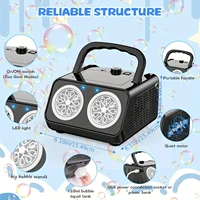 Automatic Bubble Machine Upgrade Bubble Blower with 2 Fans 20000+ Bubbles Per Minute Bubbles for Kids Portable Bubble Maker Ope 2