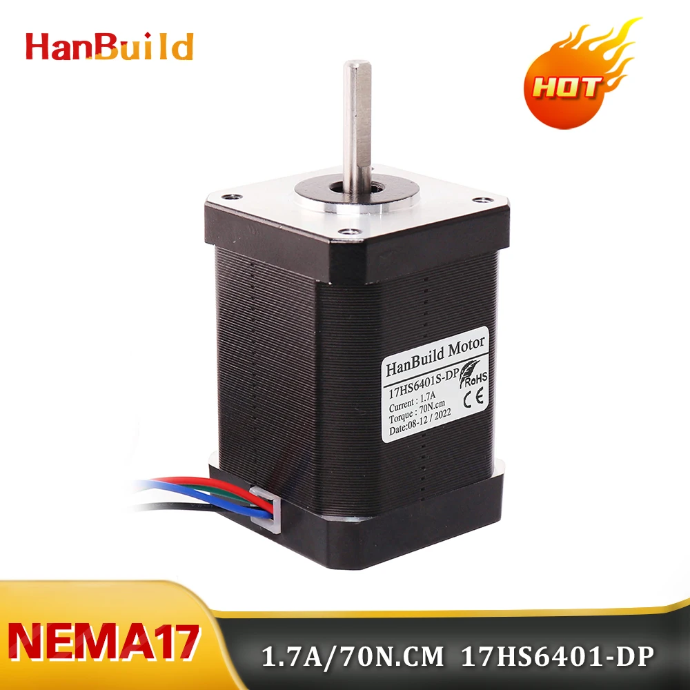 

Шаговый электродвигатель Nema17 42X 60 мм 70 Н. См 17Hs6401S-1MD с высоким крутящим моментом, серия 42, шаговый электродвигатель, медицинский инструмент, шаговый электродвигатель, 3 шт.