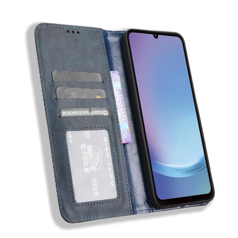 Pertain to Samsung Galaxy A25E 5G SC-53F luxury magnetic retro wallet leather case for Galaxy A25 5G Japan Magnetic phone case