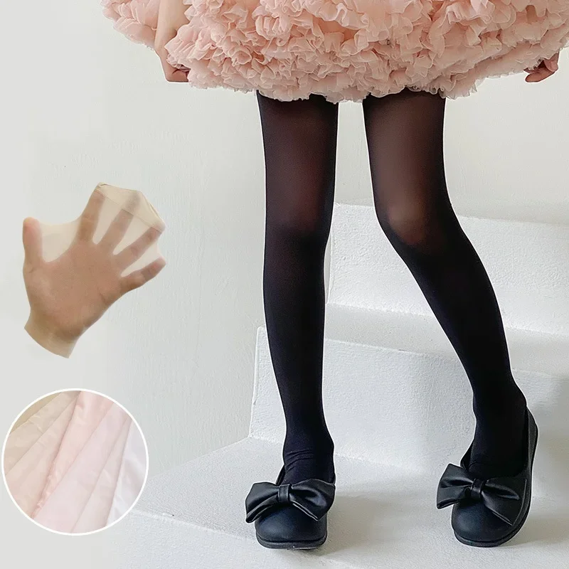 New Thin Tight for Kids Girl Fashion Solid Color Ballet Tight Pantyhose for Toddler Girl Soft Breathable Stocking Sock