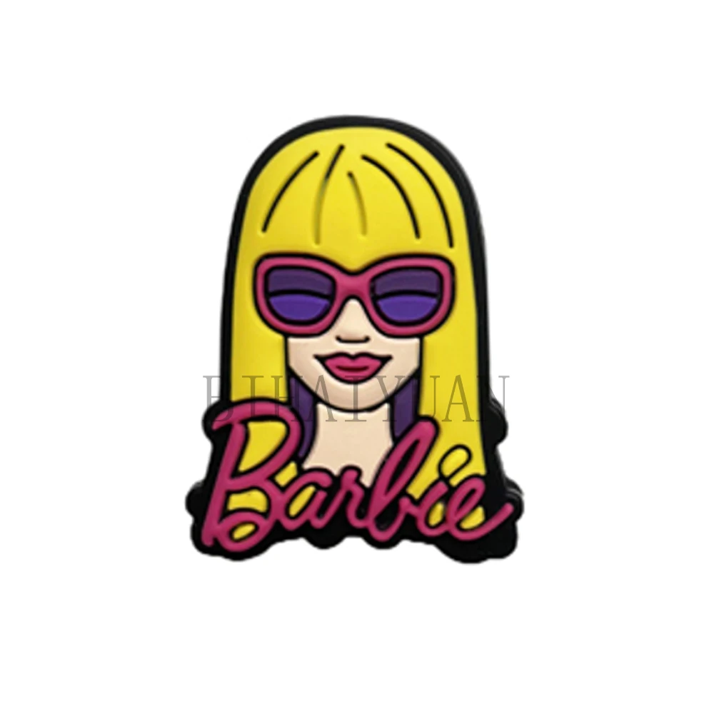 

10 шт. Мультяшные силиконовые бусины Барби с фокусным расстоянием, силиконовые детские бусины «сделай сам», ручка, игрушка, ювелирные аксессуары