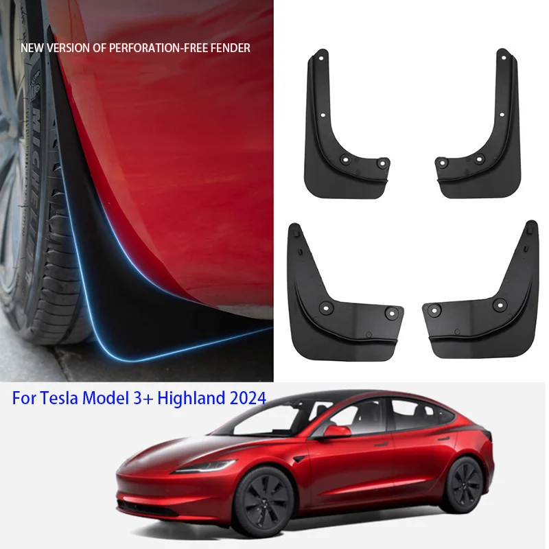 SoftMudFlapsForTeslaModel3Highland2024TPEMudguardsOriginalDesignFenderAntiSnow.jpg
