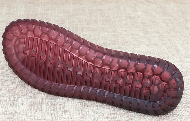 Transparenter Kristall-Schuhschutz, rutschfeste Sehnenboden, handgestrickte Hausschuhe, Sandalen, Gummisohlen, Herbst-Winter-Haken, Sohlen – Detail 17