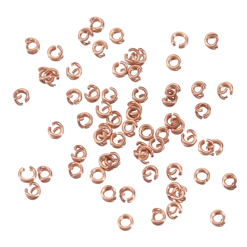 200 Stück 100 Stück Biegeringe aus Edelstahl, 3–10 mm, offene Spaltringe, Halskette, Armband, goldfarbene Verbinder für die DIY-Schmuckherstellung – Detail 7