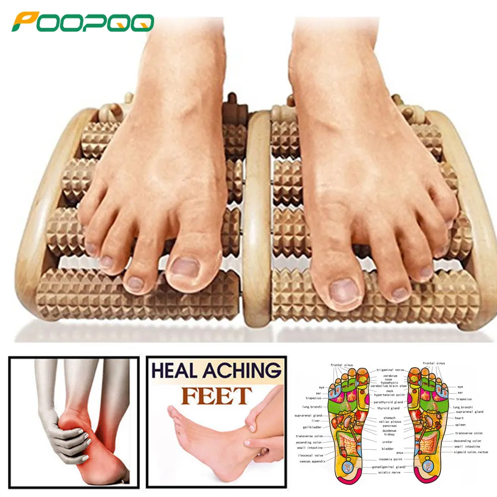 Wooden Foot Roller Wood Care Massage Reflexology Muscle Relax Relief Massager Spa Gift Anti Cellulite Foot Massager Care Tools 1 piece wooden foot roller wood care massage reflexology relax relief massager spa gift anti cellulite foot massager care tool