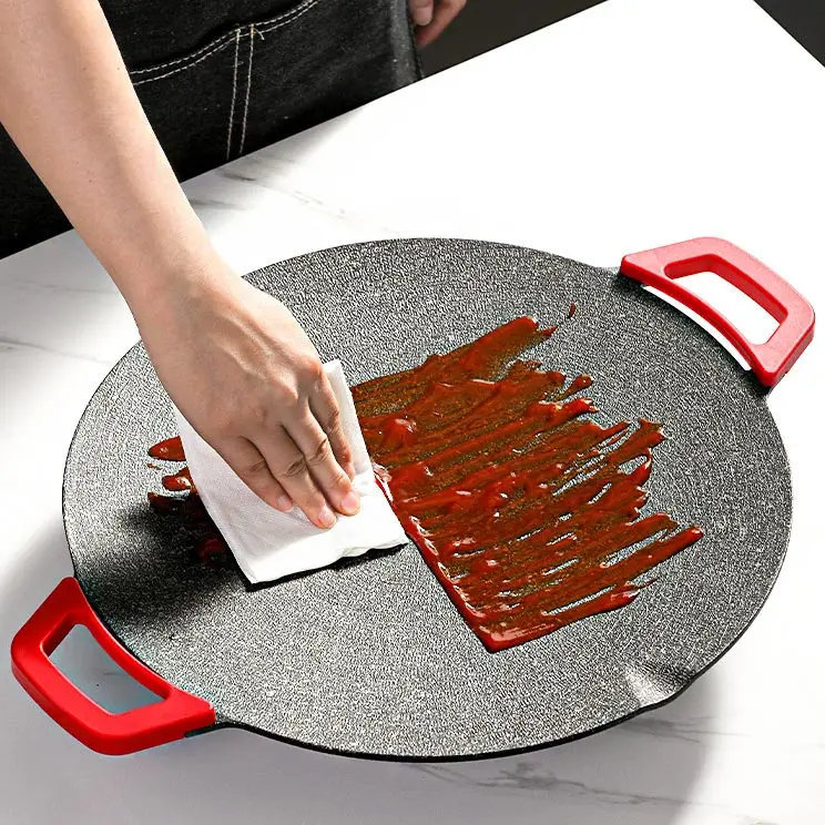 Electric Indoor Nonstick Grill Griddle Korean Style Electric Baking Tray Fast Heat Up Ideal Low Fat Meals barbecue electric stove