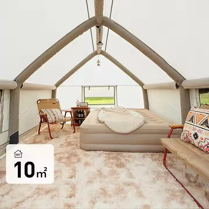 All-In-One Spacious PVC Oxford Inflatable Tent Outdoor Camping Waterproof Fully Automatic Hassle-Free One Bedroom Glamping 3