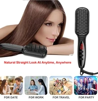 Brosse à Lisser les Cheveux, Peigne Électrique, Chaud, Anti-Brûlure, Céramique, Barbe 5